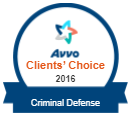 Avvo Clients' Choice 2016 Criminal Defense